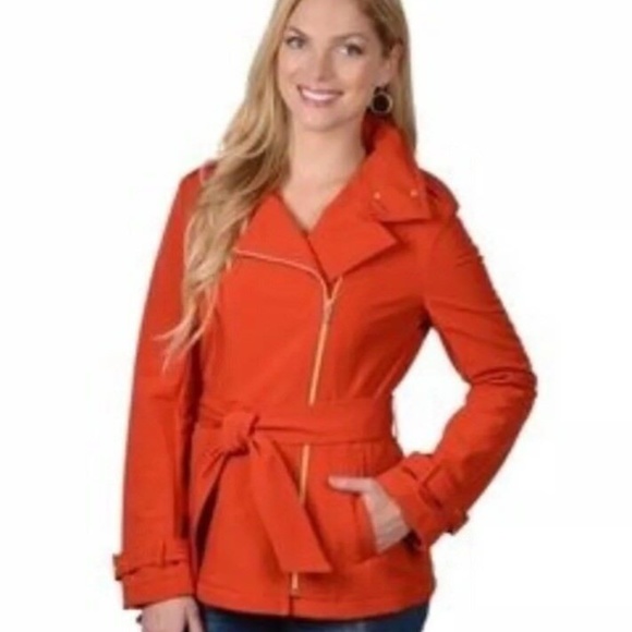 Kenneth Cole Reaction Jacket - M Bright Red Shell - Picture 1 of 8